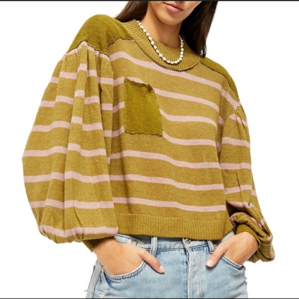Free people between the lines sweater